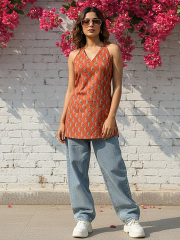 Halter Neack Short Kurti For Summers