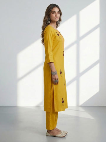 The Desert Bird Embroidered Kurta Set