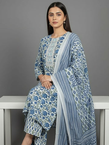 Emerald Bloom Kurta Set