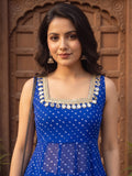 The Royal Neel Bandhani Women's Kurta Set