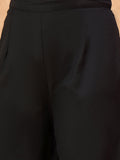 KSUT Women Black And White Co-Ord Set With Thread Work And Sequins Highlighting
