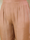Zari Embroidered Yoke Kurta With Trousers And Dupatta