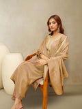 Zari Embroidered Yoke Kurta With Trousers And Dupatta