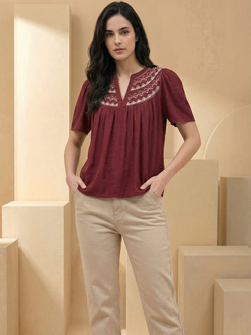 Varanga Women Summer Floral printed Top