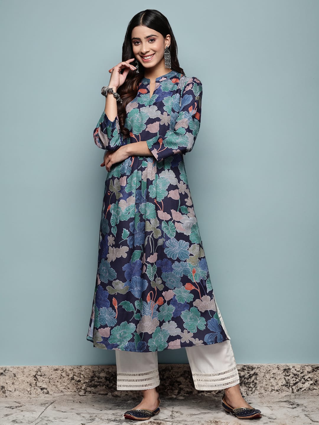 Varanga women floral printed kurta