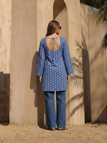 Women's Short Geometric Print Kurta