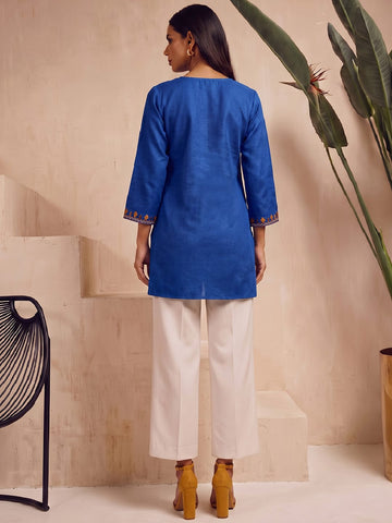 Kashmiri Embroidered Short Kurti