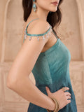 Teal Co-Ord Set Featuring An Embellished Strappy Top With Trouser