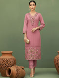 Varanga Women-Floral Motif Thread Embroidered Schiffli & Orangza Lace Detailed Kurta With Trouser & Dupatta