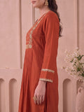 The Mayur Rust Kurta Set
