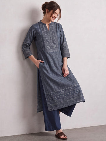 Royal Ajrakh Festive Kurta Set