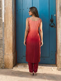 Women's Sunset Ombre kurta Set