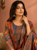 Ethnic Printed Kurta Set With Matching Palazzo And Dupatta