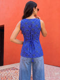 The Indigo High-Slit Tunic Women's Top