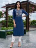 Modern Summer Kurta In Blue