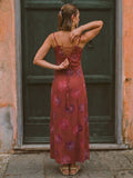 Varanga Rust Colored Women Summer Dress