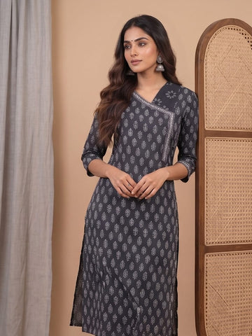 Varanga Women Ethnic Jaipuri Printed Angrakha Wih Salwar & Dupatta