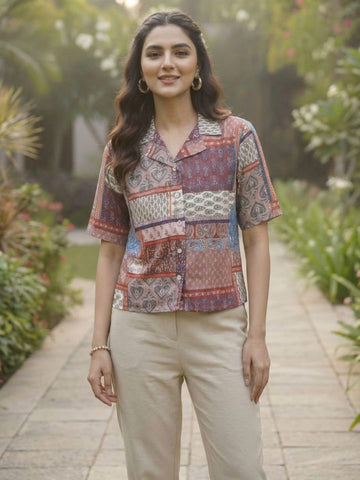 Varanga Women Summer Floral printed Top