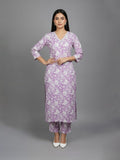 Summer Lavender Chikankari Edit