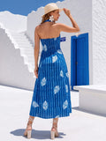 Stripe Fusion Women's Maxi Dress