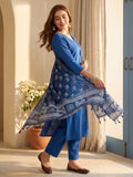 Aadvika Women V Neck Straight Kurta With Pants & Dupatta
