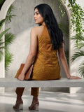 Textured Copper Kurta Set