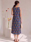 Women's A-Line Dress Adorned With Bold Ethnic-Inspired Prints