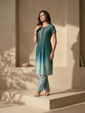 The Celestial  Ombre, Embroidered Kurta Set