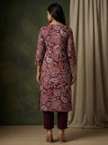 Varanga Women Paisely Printed Sequin Embroidered V Neck Kurta