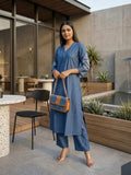 Sophisticated & Stylish Kurta Set in Denim