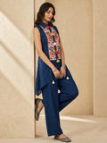 Denim Co-Ord Set Featuring An Ethnic Embroidered Panel
