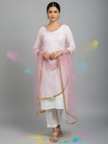 Elegant net dupatta featuring sequence detailing for a stylish and feminine finish.