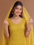 Varanga Embroidered Kurta With Dupatta | Art Silk | Festive
