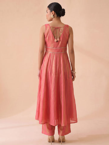 Desert Rose Flared Slit Women's Kurta Set