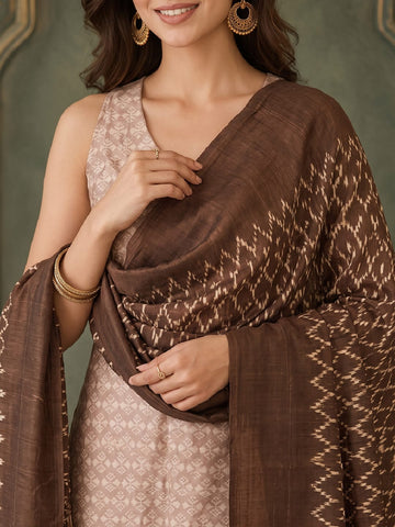 Varanga Women self design Kurta with Palazzos & With printed Dupatta