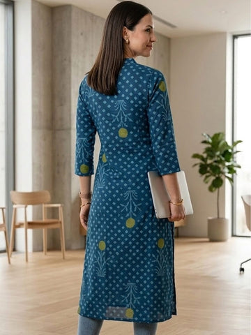 Indigo & Artisanal Kurta