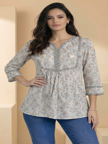 Varanga Women Summer Floral printed Top