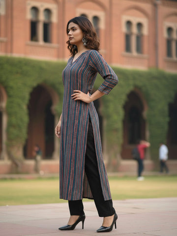 Varanga Charcoal Multi-Tone Workwear Tunic