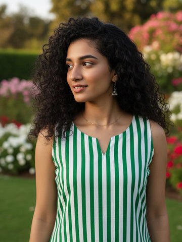 Emerald Wave Leheriya kurta set