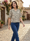 Varanga Women Summer Floral printed Top