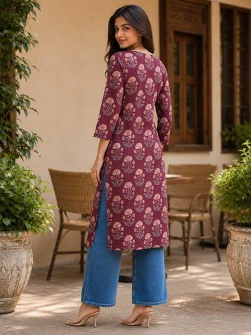 Mulberry Meadow Tassel Kurti Women's Kurta