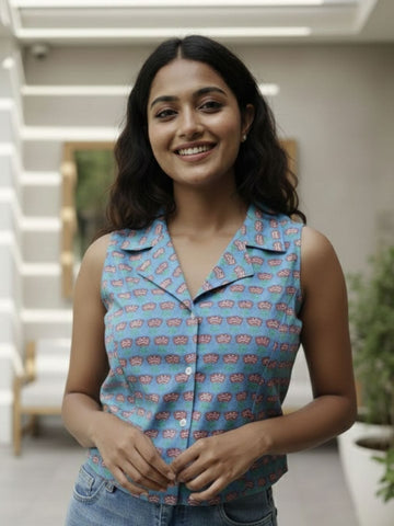 Heritage Notch-Collar Top