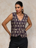 Varanga Women sleeveless printed short top