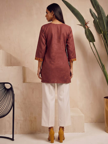 Kashmiri Embroidered Short Kurti