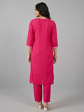 Varanga Women Kurta Adorned With Thread Embroidery, Teamed With Trousers And Paired With Dupatta Featuring Lurex And Lace Detailing