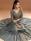 Embroidered Shimmer Kurta Set With Dupatta