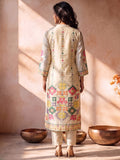 Kurta Set Featuring Artistic Prints And A Statement Dupatta