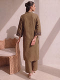 Mocha Crema Embroidered Women'S Kurta Set