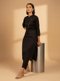 Women black Contemporary A-Line Kurta