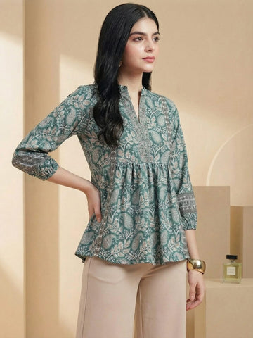 Varanga Women Summer Floral printed Top